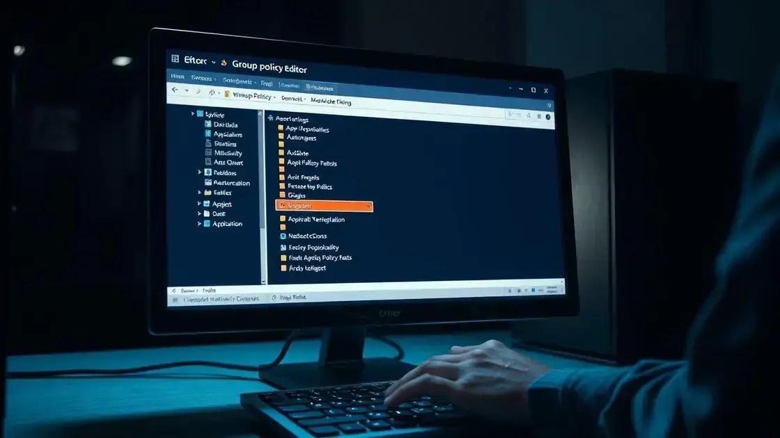 Navigating the Group Policy Editor for app removal