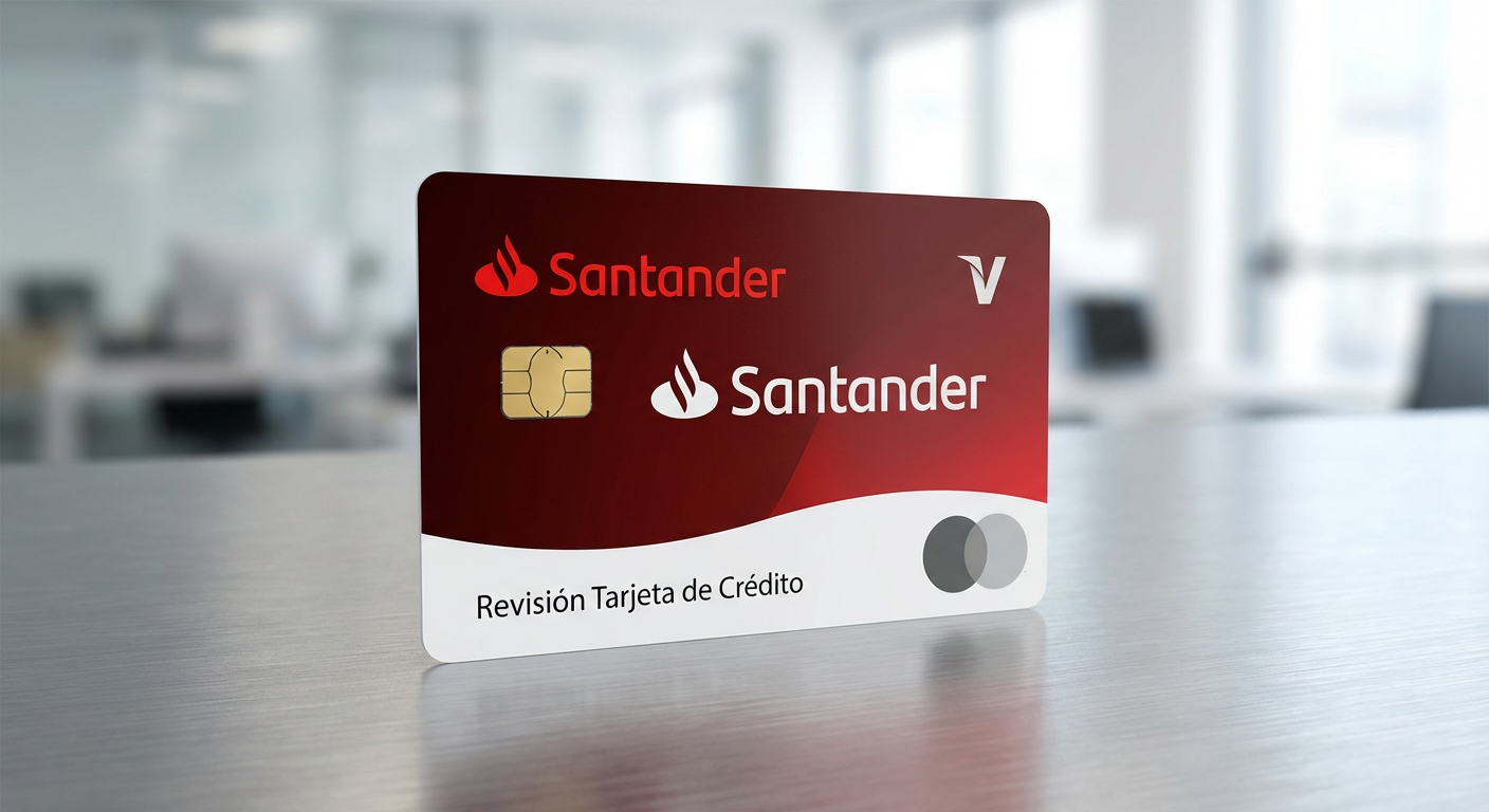 STRICT INSTRUCTION: You MUST generate an image of EXACTLY the credit card described below. Do NOT substitute, mix up, or invent any other card. The card identity is: CARD NAME: "Revisión la Tarjeta d
