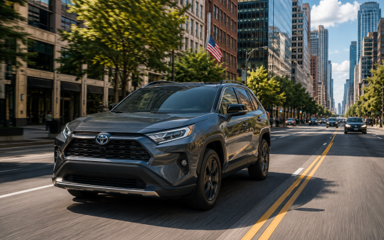 Toyota RAV4 city driving cover image