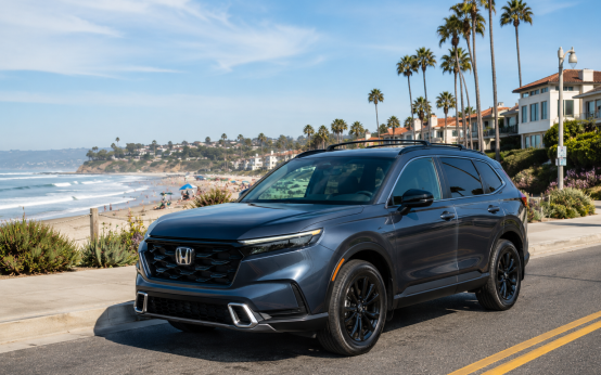 Honda SUV beach road cover image
